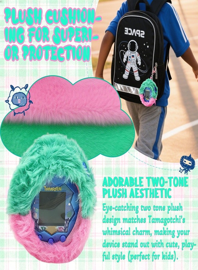 xcivi Protective Cover Compatible with Tamagotchi Paradise, Soft and Fluffy Protective Cover, Accessories for Tamagotchi Paradise (Pink) - Image 4